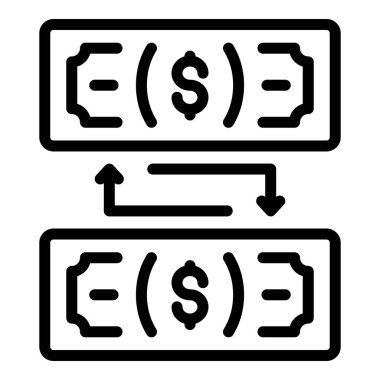 Dolar banknotu simgesi, özet biçimi