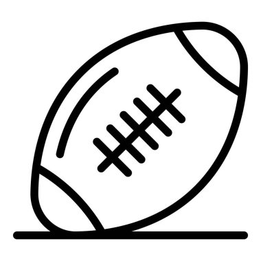 Rugby topu simgesi, taslak biçimi