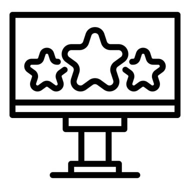 Şehir reklam panosu simgesi, özet biçimi