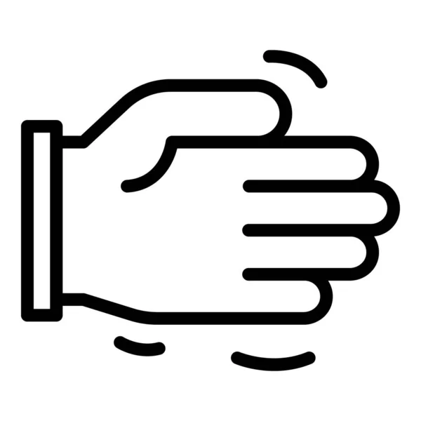 Barát segítség kéz ikon, vázlat stílus — Stock Vector