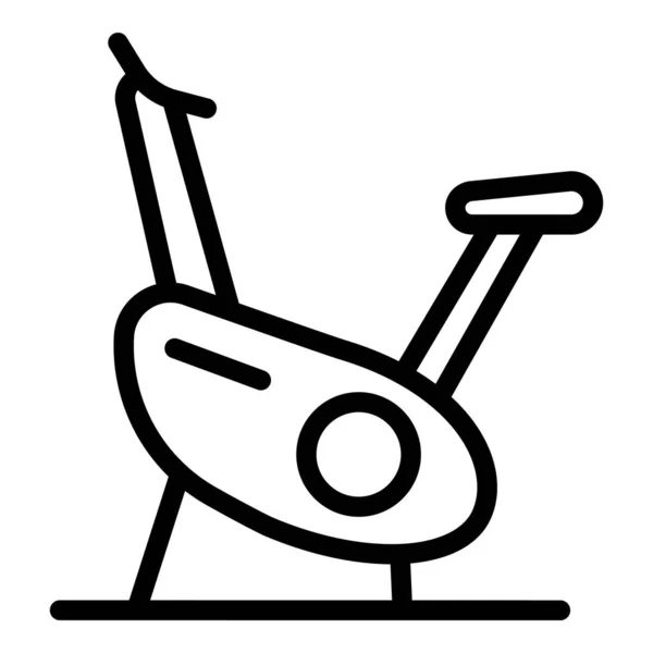 Icono de gimnasio Velo, estilo de esquema — Vector de stock