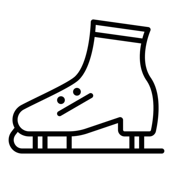 スケート アイコン、アウトラインのスタイル — ストックベクタ