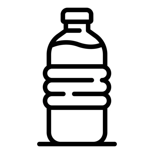 Піктограма пляшки води, стиль контуру — стоковий вектор