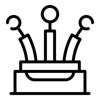 Üç pin kablo simgesi, özet biçimi