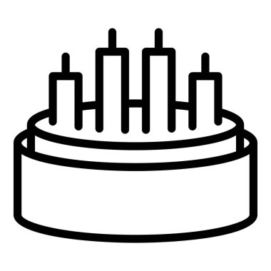 Dört çekirdek kablo simgesi, özet biçimi