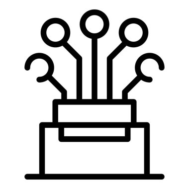 Yüksek iletken kablo simgesi, özet biçimi