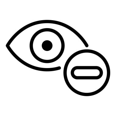 Göz eksi simge, özet biçimi