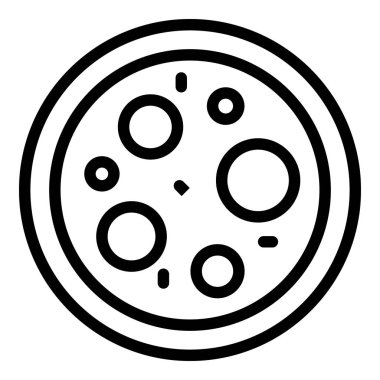 Büyük pizza ikonu, taslak tarzı