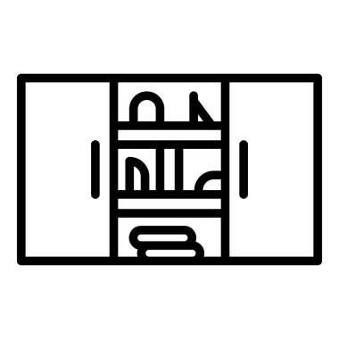 Oda dolabı simgesi, taslak biçimi