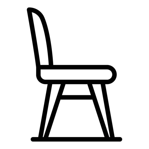 Klassische Stuhl-Ikone, Outline-Stil — Stockvektor