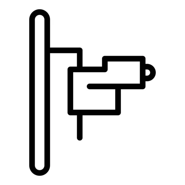 Refraktometer-Symbol, Umrissstil — Stockvektor