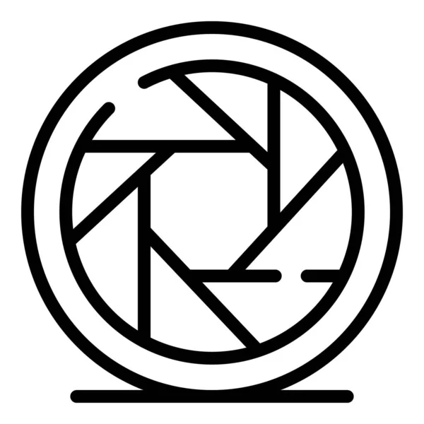 Augenmembran-Symbol, Umrissstil — Stockvektor