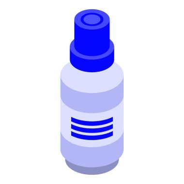 Tıbbi sprey simgesi, izometrik stil