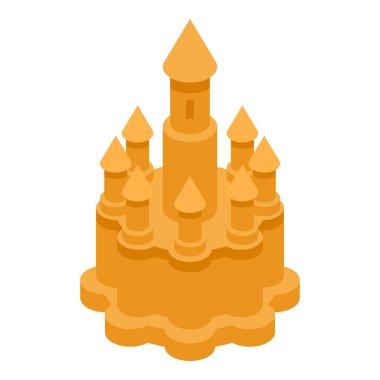 Deniz Kumu Kalesi simgesi, izometrik stil