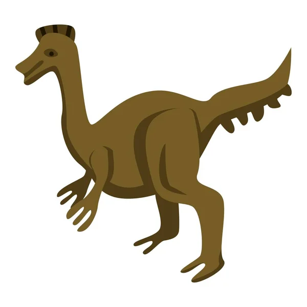 Icône Parc dinosaure, style isométrique — Image vectorielle