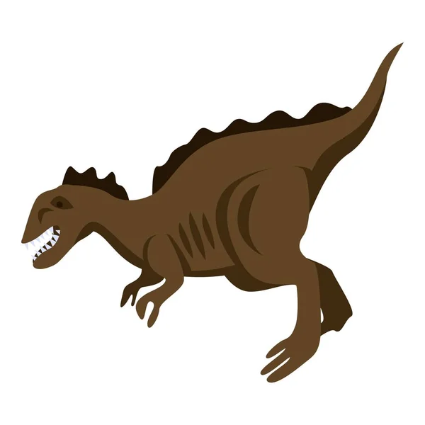 Ikona zvířecího dinosaura, izometrický styl — Stockový vektor