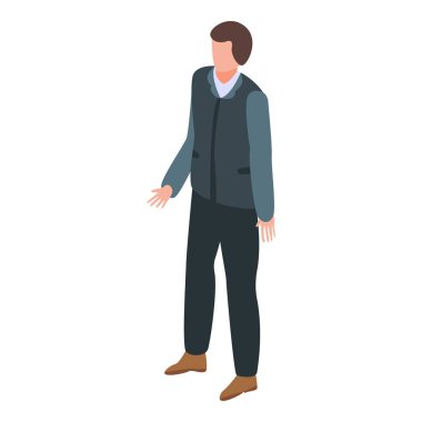 Patron bayiliği simgesi, izometrik stil