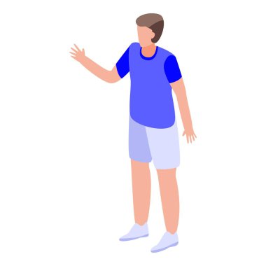 Baba seyahat simgesi için hazır, izometrik biçim