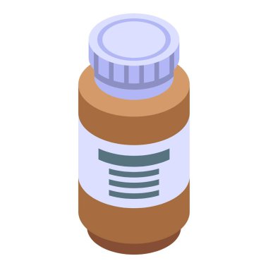 Şurup şişesi simgesi, izometrik biçim