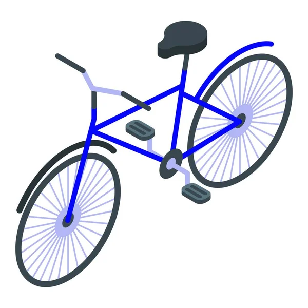 Класична піктограма велосипеда, ізометричний стиль — стоковий вектор