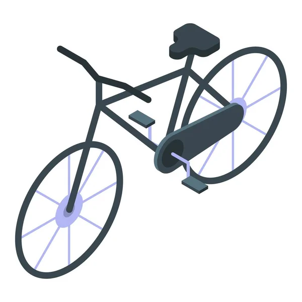 Modern city bicycle icon, isometric style — 스톡 벡터