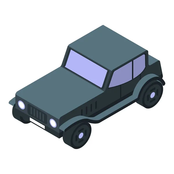 Icono de coche retro, estilo isométrico — Vector de stock