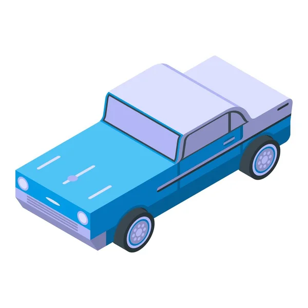 Icono de coche americano retro, estilo isométrico — Vector de stock