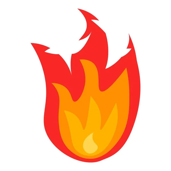 Campfire icon, isometric style — Stock Vector