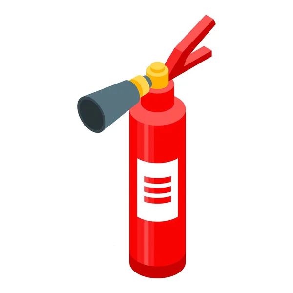 Pictogram brandblusser, isometrische stijl — Stockvector