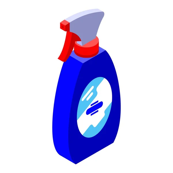 Ikona lahvičky čisticího spreje, izometrický styl — Stockový vektor