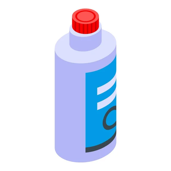 Bleach bottle icon, isometric style — 스톡 벡터