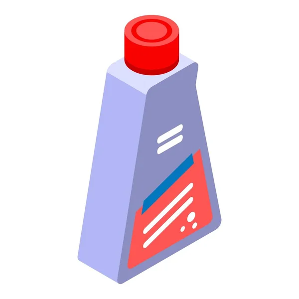 Disinfectant bottle icon, isometric style — Stock Vector