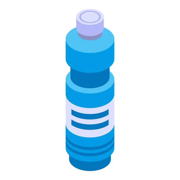 Bleichmittel blaue Flasche Symbol, isometrischer Stil — Stockvektor