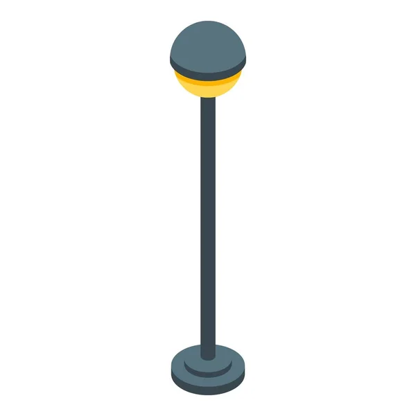 アイソメ図スタイル アイコン通り光の柱 — ストックベクタ