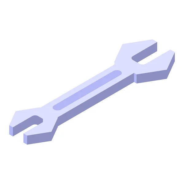 Wrench icon, isometric style — Stock Vector