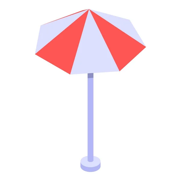 Beach umbrella ikon, izometrikus stílus — Stock Vector