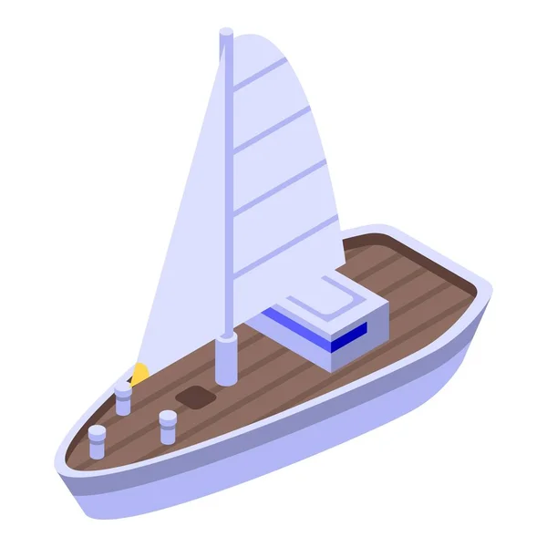 Icône de navire de mer, style isométrique — Image vectorielle