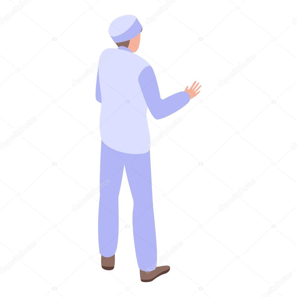 Family doctor icon, isometric style