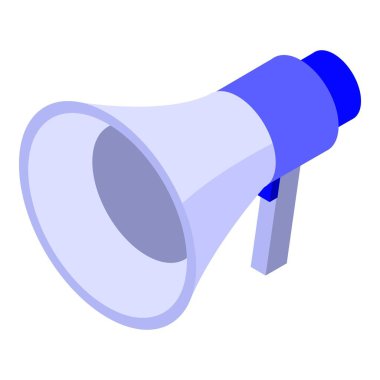 Megafon simgesi, izometrik stili