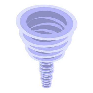 Fırtına kasırga simgesi, izometrik biçim