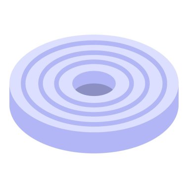 Süt kurabiyesi simgesi, izometrik biçim