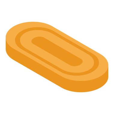 Tatlı kurabiye simgesi, izometrik biçim