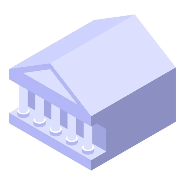 Banképület ikon, izometrikus stílus — Stock Vector