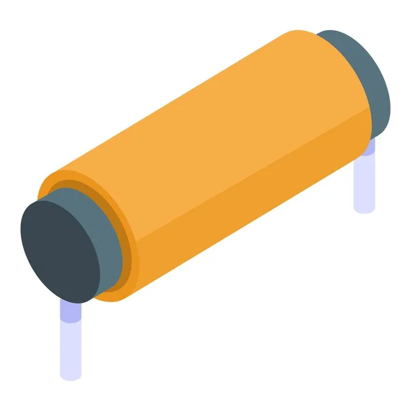 Magnetic coil icon, isometric style — 스톡 벡터