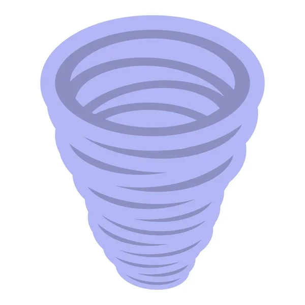 Power Tornado Symbol, isometrischer Stil — Stockvektor