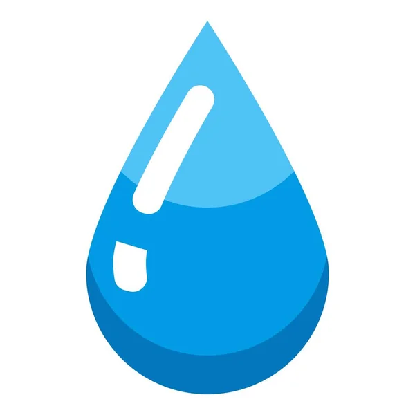 Ikona kropli wody, izometryczny styl — Wektor stockowy