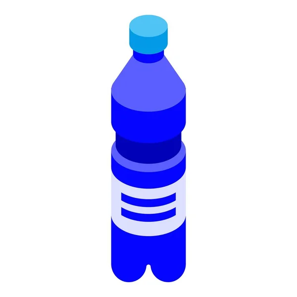 Icona della bottiglia d'acqua minerale, stile isometrico — Vettoriale Stock