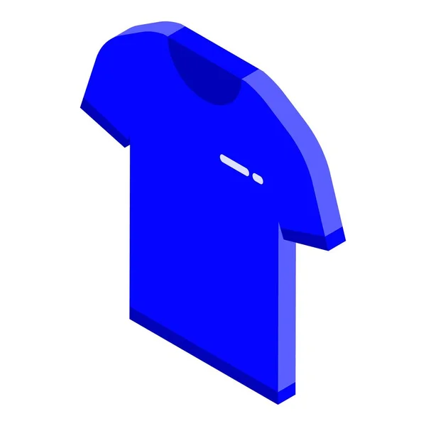 Ikona modré fotbalové košile, izometrický styl — Stockový vektor