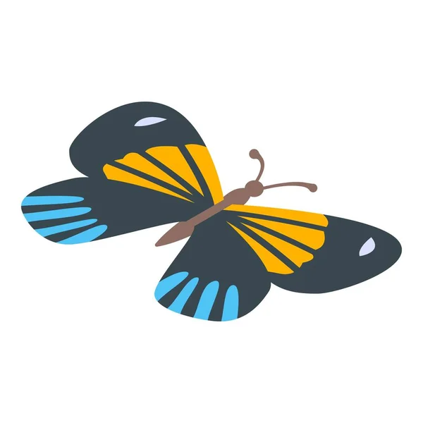 热带蝴蝶图标，等距风格 — 图库矢量图片