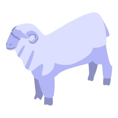 Evcil koyun simgesi, izometrik biçim
